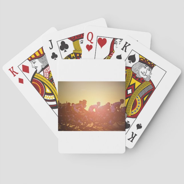 Tour De France Sunset Playing Cards (Back)