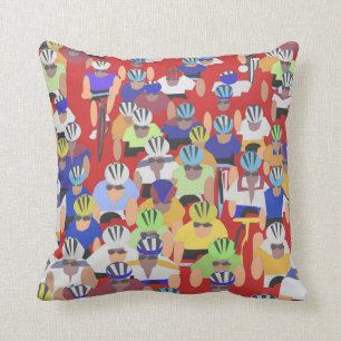 Tour de France throw pillow