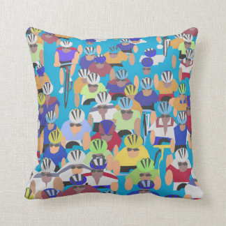 Tour de France throw pillow