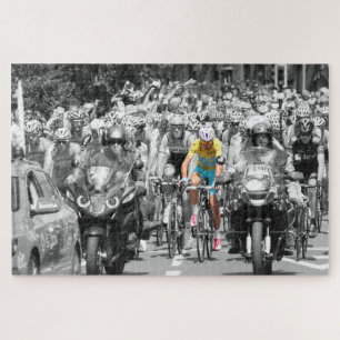Tour de France Yellow Jersey Peloton Cycling Race Jigsaw Puzzle