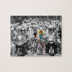 Tour de France Yellow Jersey Peloton Cycling Race Jigsaw Puzzle