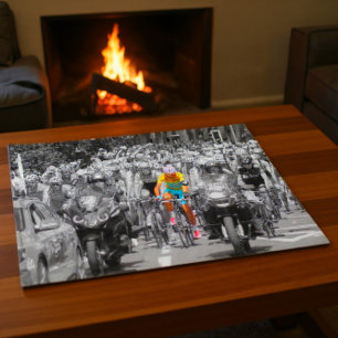 Tour de France Yellow Jersey Peloton Cycling Race  Jigsaw Puzzle