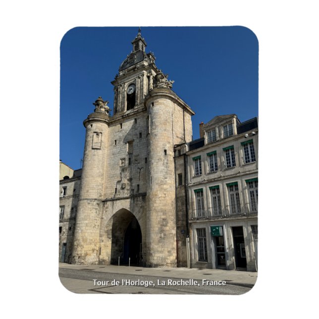 Tour de l'Horloge, La Rochelle, France Magnet (Vertical)