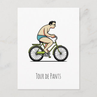 Tour de pants postcard
