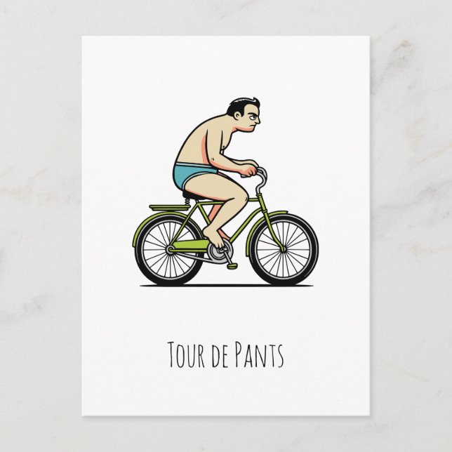 Tour de pants postcard (Front)
