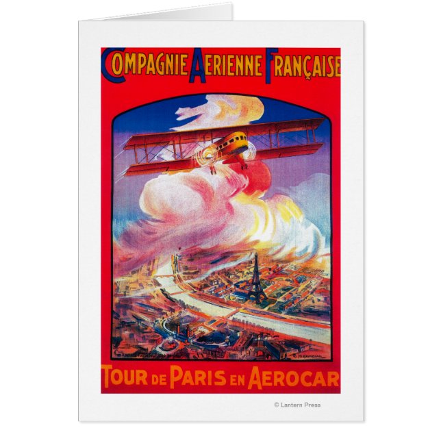 Tour De Paris, France in Aerocar PosterEurope (Front)