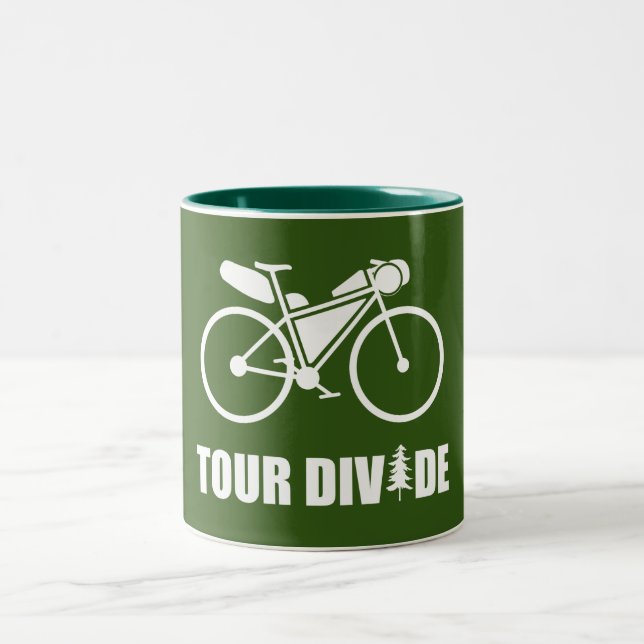 Tour Divide Bikepacking Two-Tone Coffee Mug (Center)