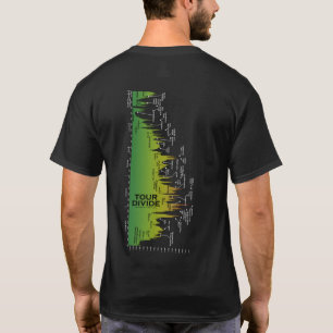 Tour Divide Elevation Profile t-shirt (Sideways)