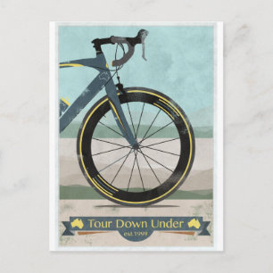 Tour Down Under Bike Postcard