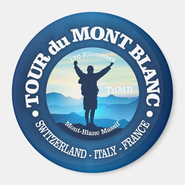 Tour du Mont Blanc (V) Magnet (Front)