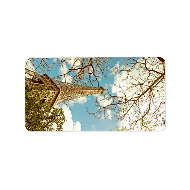 Tour Eiffel Paris Photograph Label (Front)