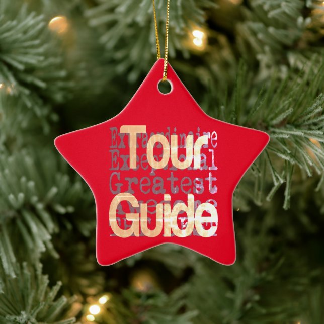 Tour Guide Extraordinaire Ceramic Ornament (Tree)