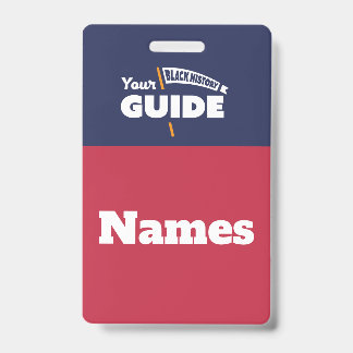 Tour Guide Name Tags - Orange Badge ID Badge