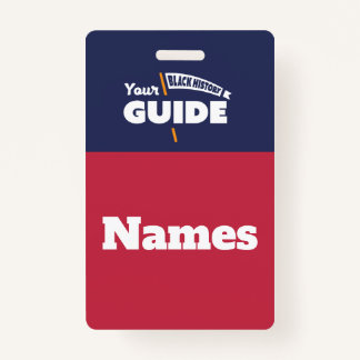 Tour Guide Name Tags - Orange Badge ID Badge