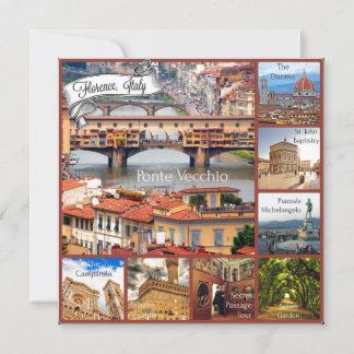 Tour of Florence, Italy Card