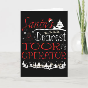Tour Operator Xmas Job Funny Christmas Card