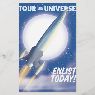 Tour the Universe! Enlist today! Stationery
