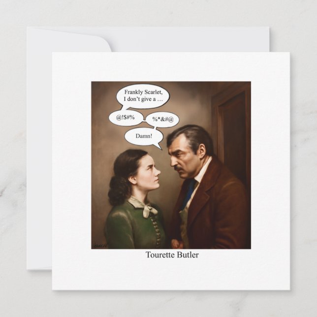 Tourette Butler Invitation (Front)