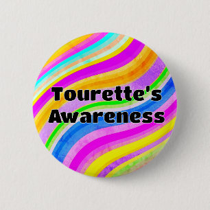 Tourette’s Awareness Badge – Abstract Calm Swirl