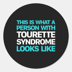 Tourette Syndrome Awareness Down Syndrome Awarenes Classic Round Sticker