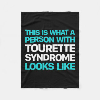 Tourette Syndrome Awareness Down Syndrome Awarenes Fleece Blanket