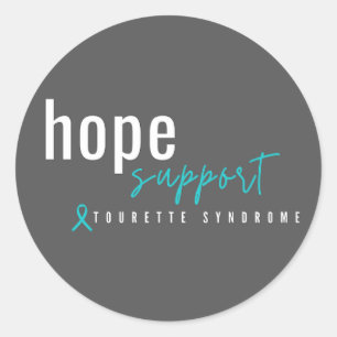 tourette syndrome. hope support. Stickers Labels
