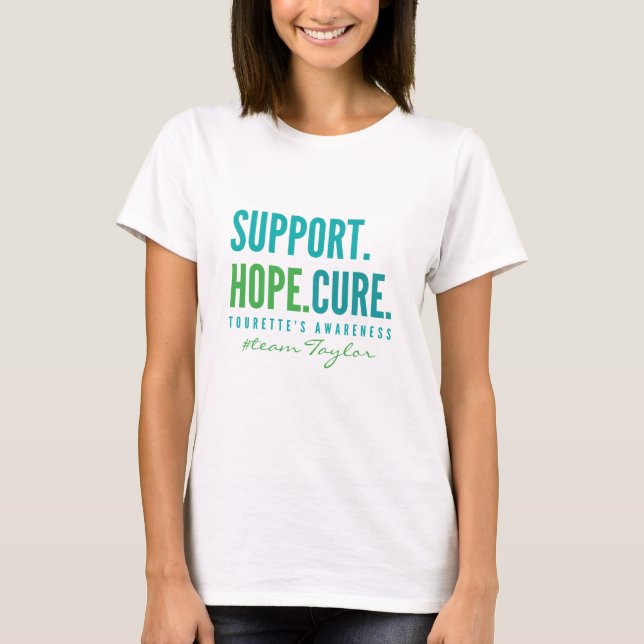 tourette's support Custom name Womens T-Shirt (Front)