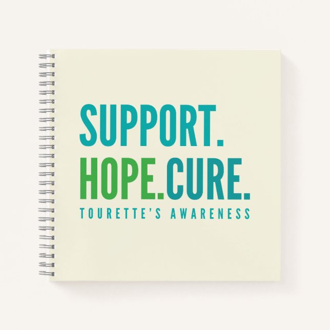 tourette's support hope cure Notebooks Journals  (Front)