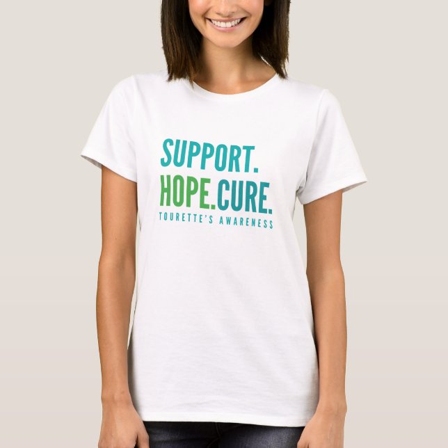 tourette's support hope cure Womens T-Shirt (Front)