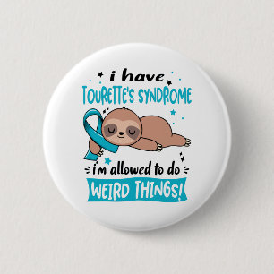 Tourette's Syndrome Awareness Month Ribbon Gifts 6 Cm Round Badge