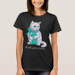 Tourette's Syndrome Awareness Month Teal Ribbon Ca T-Shirt