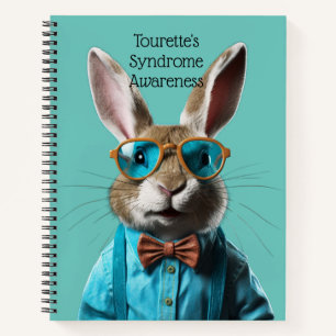 Tourette's Syndrome Awareness Rabbit Notebook