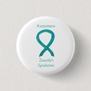 Tourette's Syndrome Awareness Ribbon Custom Pin
