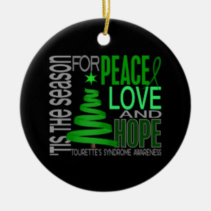 Tourette's Syndrome Christmas 1 Ornaments