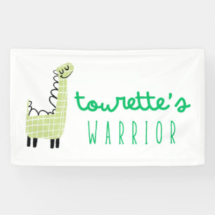 tourette's warrior awareness cute Banner Sign