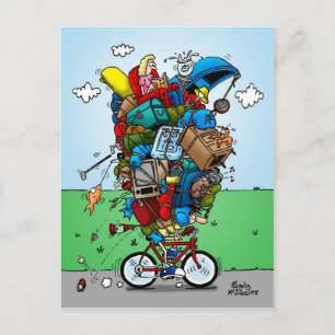 Touring Bike Postcard