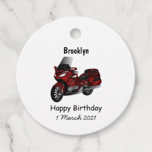 Touring motorcycle cartoon illustration favour tags