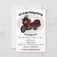 Touring motorcycle cartoon illustration