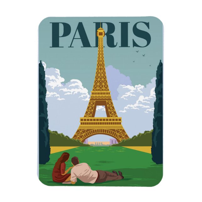Tourism Paris Magnet (Vertical)
