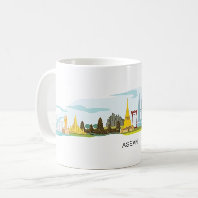 Tourism temple Asean Coffee Mug (Front Left)
