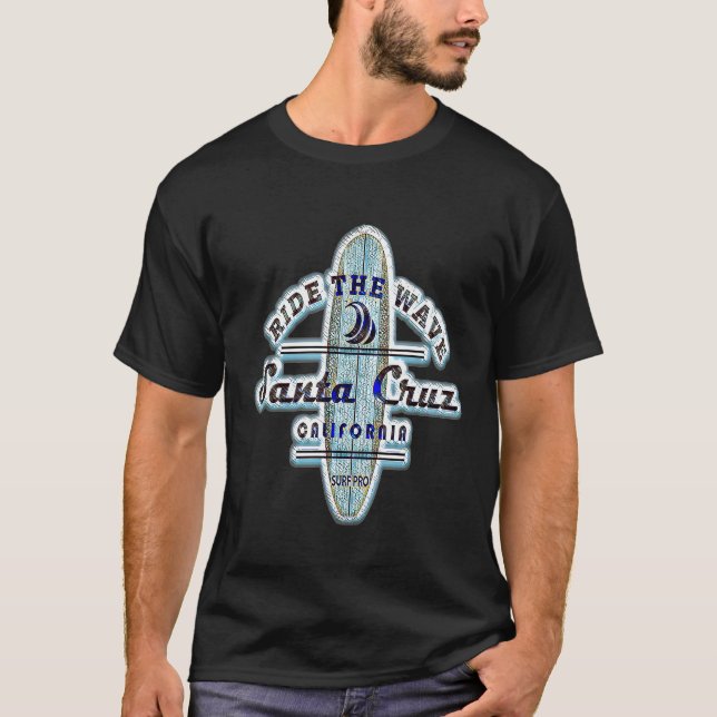 Tourist and Local Santa Cruz Surfboard Tee (Front)