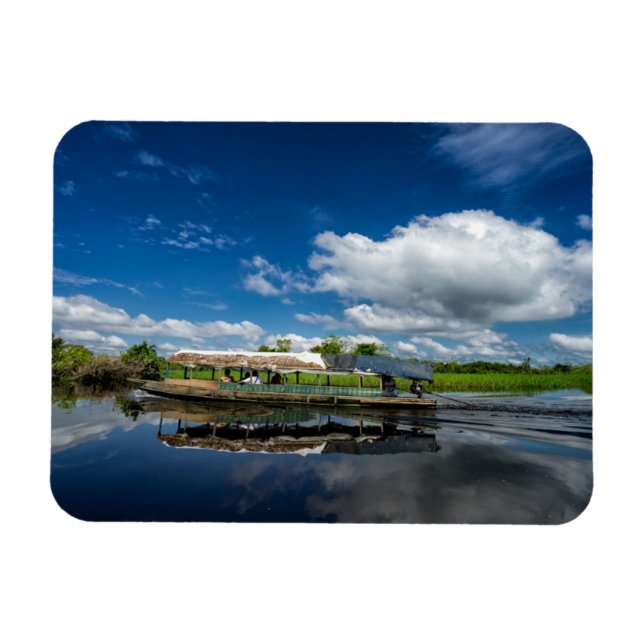 Tourist Boat Reflection Magnet (Horizontal)