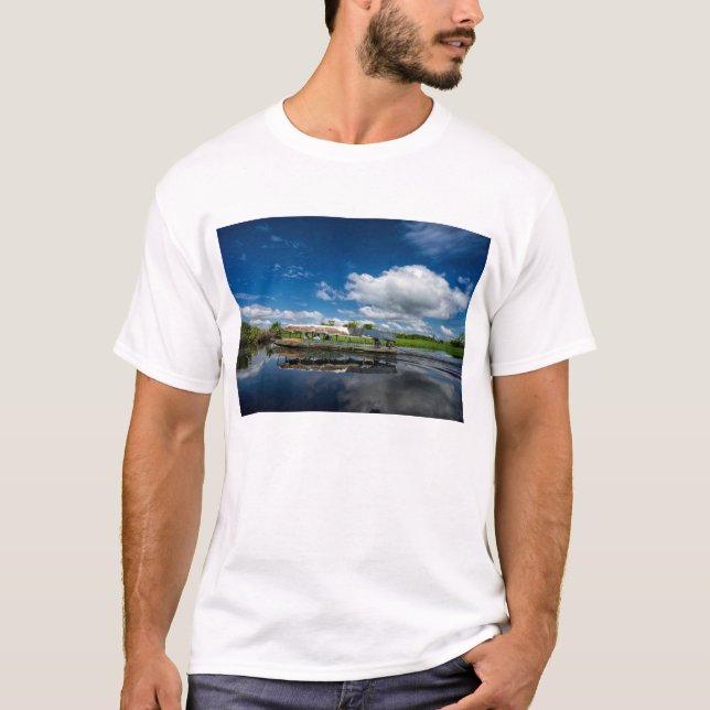Tourist Boat Reflection T-Shirt (Front)