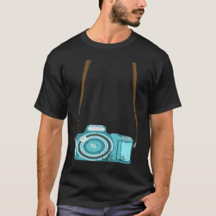 Tourist Camera  Men Women Cool Photography Costume T-Shirt