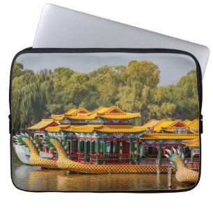 Tourist Dragon Boats Kunming Lake Laptop Sleeve
