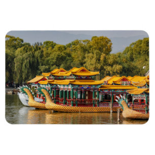 Tourist Dragon Boats Kunming Lake Magnet