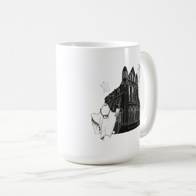 Tourist Ghosts of Whitby Abbey Coffee Mug (Front Right)