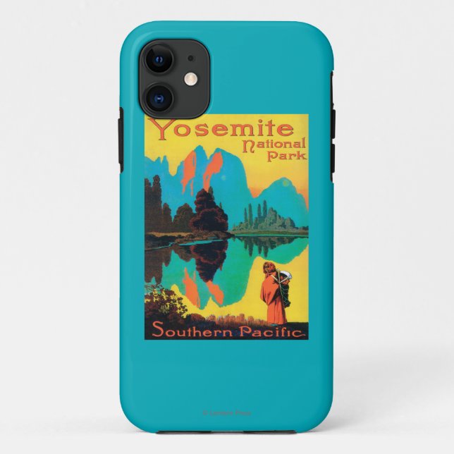 Tourist Poster - Yosemite Nat'l Park, CA Case-Mate iPhone Case (Back)