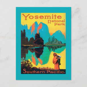 Tourist Poster - Yosemite Nat'l Park, CA Postcard