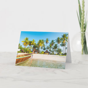 Tourist Resort's Bungalows on the Beach Thailand Card